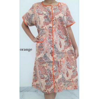 Pitakita Daster Katun Motif Batik "[Orange]"  