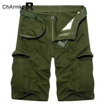 PODOM Men's Brand Army Military Cargo Shorts Casual Men Shorts Loose Shorts Men Shorts Plus Size 30-46 Army Green - intl  