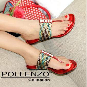 Pollenzo Flat Jepit Jaring Vallentino BN-101 RED  