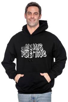 Positive Outfit Hoodie Always Positive - Hitam  
