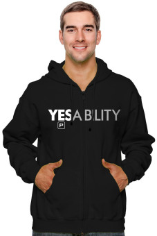 Positive Outfit Hoodie Yesability - Hitam  