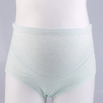 Pregnant underwear pants Cotton Light green  