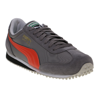 Puma Whirlwind Classic Men's Running Shoes - Steel Gray-Mandarine Red  