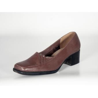 Pump heels kulit formal - Brown  