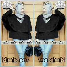Queenshop - N1 Atasan Muslim Kimbow - Hitam
