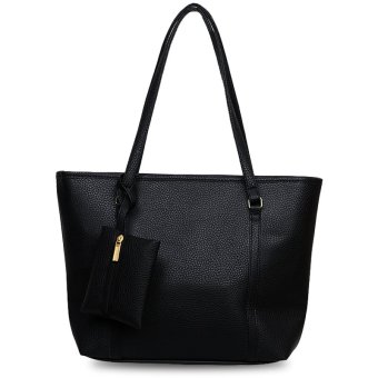 Quincy Label Eve Tote Bag Bonus Tas Kecil - Hitam | Lazada