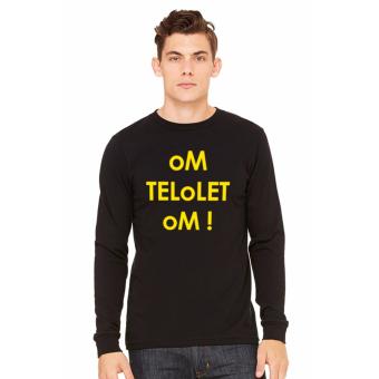 Quincy Label-Kaos Print Lengan Panjang-Om Telolet A199 - Hitam  