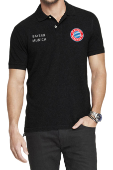 QuincyLabel Polo Soccer Shirt bayern munich-Black  