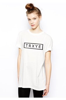 QuincyLabel Print T-shirt TRXYE A-155 - White  