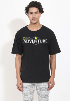 QuincyLabel T-Shirt Nat Geo Adventure C27-Black  