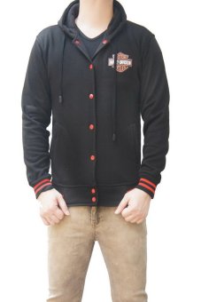 QuincyLabel Varsity Hoodie Full Black Harley  