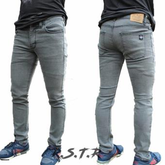 R.S.T.R. celana jeans skiny pria - celana jeans pensil - blackfield - abu muda  