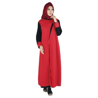 Raindoz Baju Gamis Muslimah RSGx022 Red Comb  