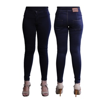 Raindoz Celana Jeans Wanita Viandy RNU 097 - Hitam  