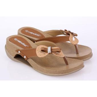 Raindoz Sandal Flat Wanita RKRx043 Tenus Brown  
