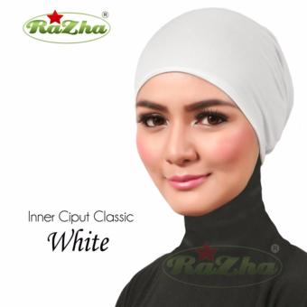Razha Inner Ciput Classic White Daleman Jilbab Putih  