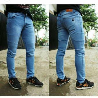 REC Celana skinny Jeans Pria Slimfit (Classic Blue)  