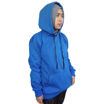Refill.s jaket jumper polos(biru persib)  