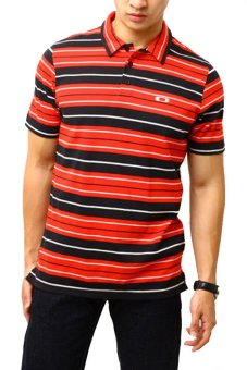Richie Mens Collections Polo Shirt - Merah-Hitam  
