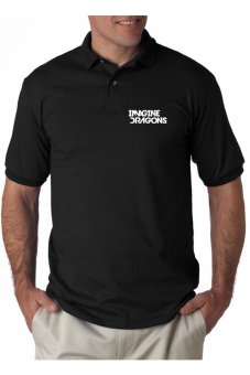 Rick's Clothing -Polo Shirt Imagine Dragon - Hitam  