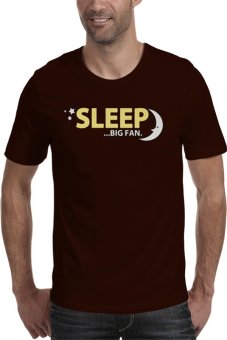 Rick's Clothing -Tshirt Sleep Big Fan - Coklat  