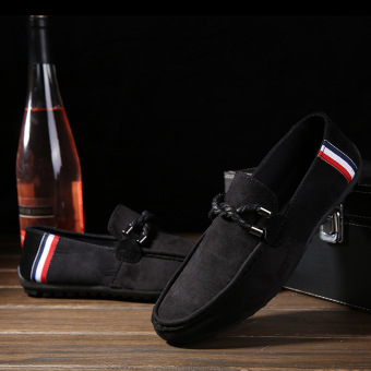 Rising Bazaar Men's Shoes Casual Slip-Ones Loafer Sneaker (Black) - intl  
