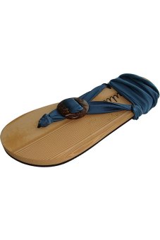 ROWOO Ladies Flat Strappy SandalsRoyal Blue (Intl)  