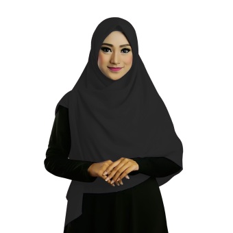 Ruman Hijab Jilbab Segiempat Ruman Square M (Abu Tua)  