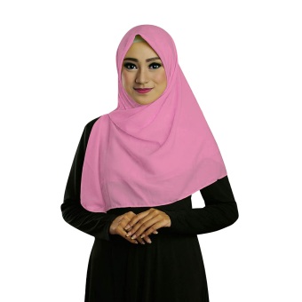 Ruman Hijab Jilbab Segiempat Ruman Square S (Baby Pink)  