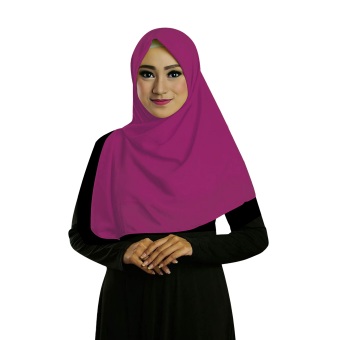 Ruman Hijab Jilbab Segiempat Ruman Square S (Magenta)  