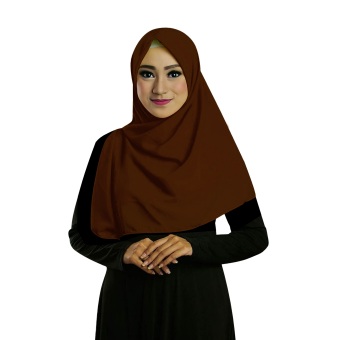 Ruman Hijab Jilbab Segiempat Ruman Square S (Mocca)  