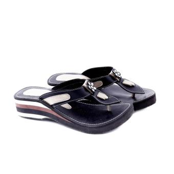 Sandal casual wanita hitam Garucci SH 8072  