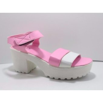 Sandal Fashion Heels / Heels Wanita Prattler-baby Pink White  