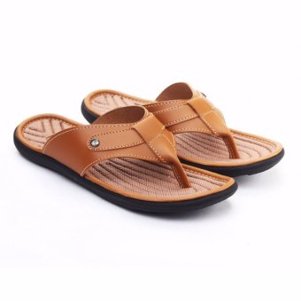 Sandal Pria Trendy (JP07) | Warna Tan | Ukuran 39-43  