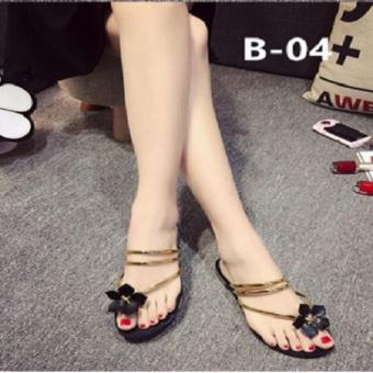 Sandal Teplek wanita / Flat Sandal MI09 - Gold