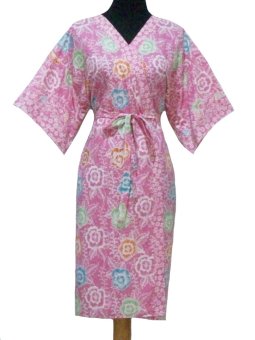 Sanny Apparel B 340 Kimono Batik - Pink Floral  