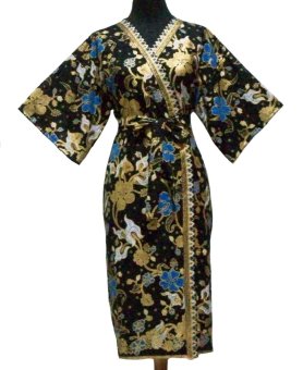 Sanny Apparel B 391 Kimono Batik - Hitam  