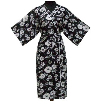 Sanny Apparel B 411 Kimono Batik - Hitam putih  