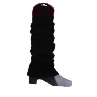 Sanwood Women Winter Leg Warmers Knit Legging Boot Long Socks Black  - intl  