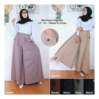 Sb Collection Celana Kulot Fanira Long Pant-Ungu  