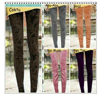 SB Collection Celana Panjang Lily Jumbo Legging-Ungu Muda  