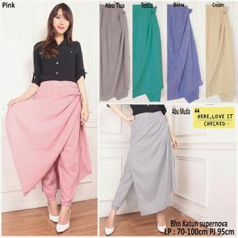 SB Collection Celana Rok Anna Long Pant-Abu Muda  