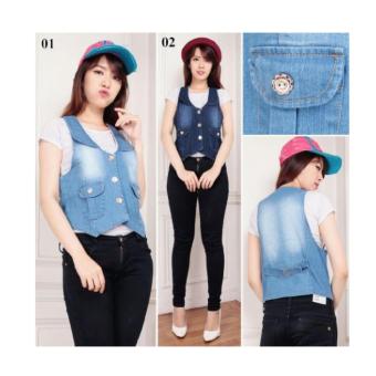 SB Collection Rompi Githa Jeans-Biru Muda