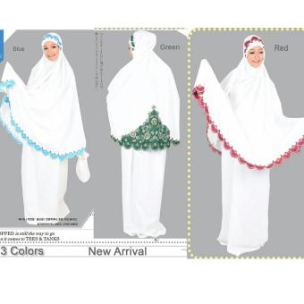 SB Collection Setelan Soleha Mukena Perlengkapan Sholat-Merah  