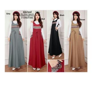 SB Collection Terusan Dress Ariela Overall-Hitam  