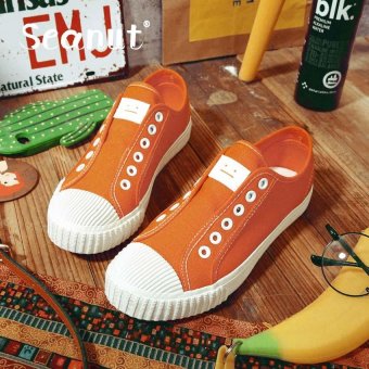 Seanut All-Star flst sport shoes Canvas shoes for men and women Sneaker (Orange) - intl  
