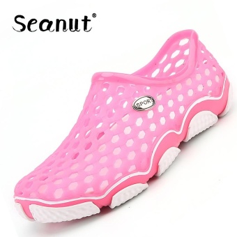 Seanut Fashion Couple's Breathable Slippers Beach Sandals for Woman (Pink) - intl  