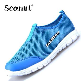 Seanut Men fashion casual shoes Slip-Ons&Loafers Sneakers (Blue) - intl  