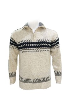 Seasons Turtleneck Wool Sweater - Beige  