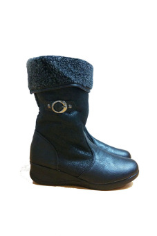 Seasons Winter Wedges Boots - Hitam  